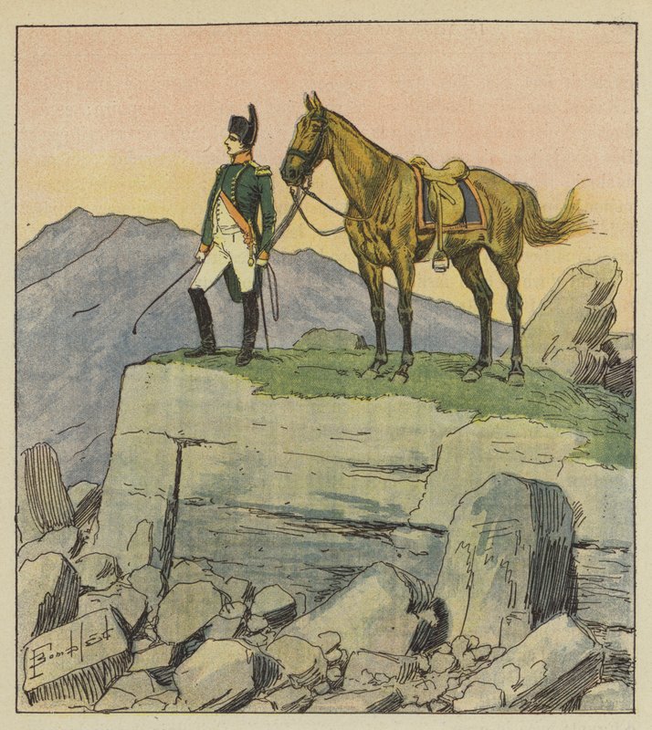 Cesarz w środku ruin autorstwa after Louis Charles Bombled
