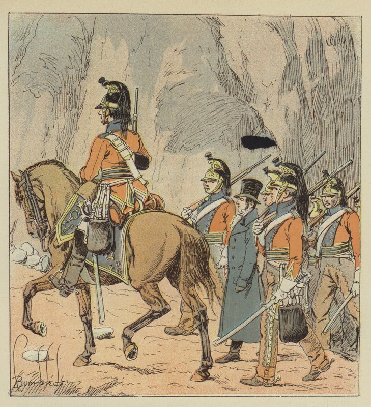 Las-Case usunięte z Longwood autorstwa after Louis Charles Bombled