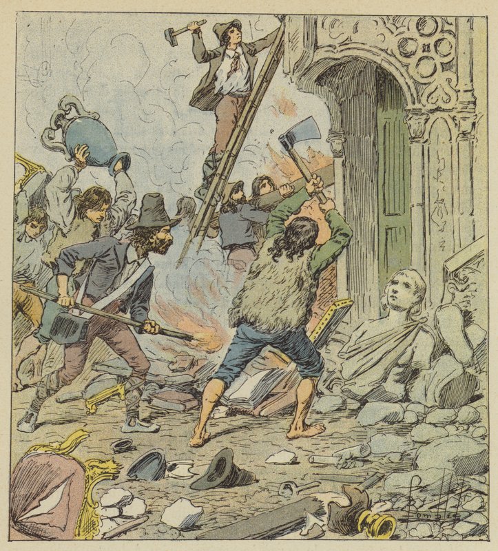 Grabież Rzymu autorstwa after Louis Charles Bombled