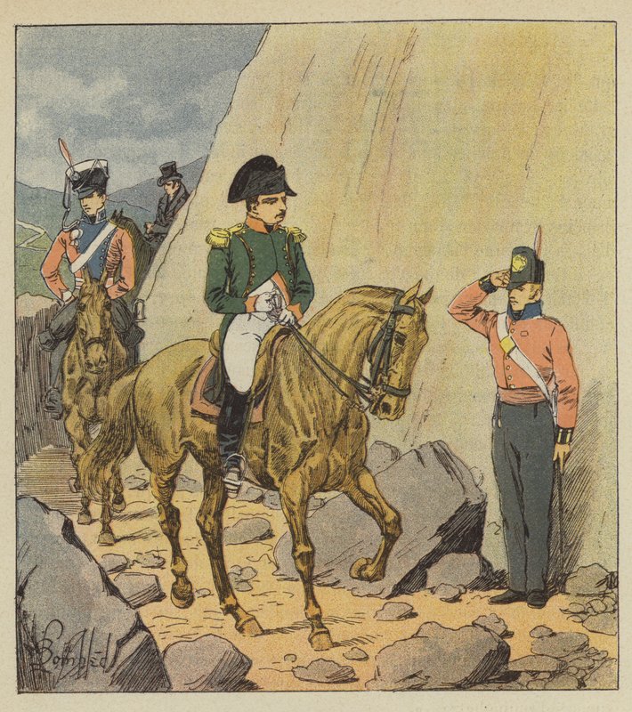 Promenada Napoleona autorstwa after Louis Charles Bombled
