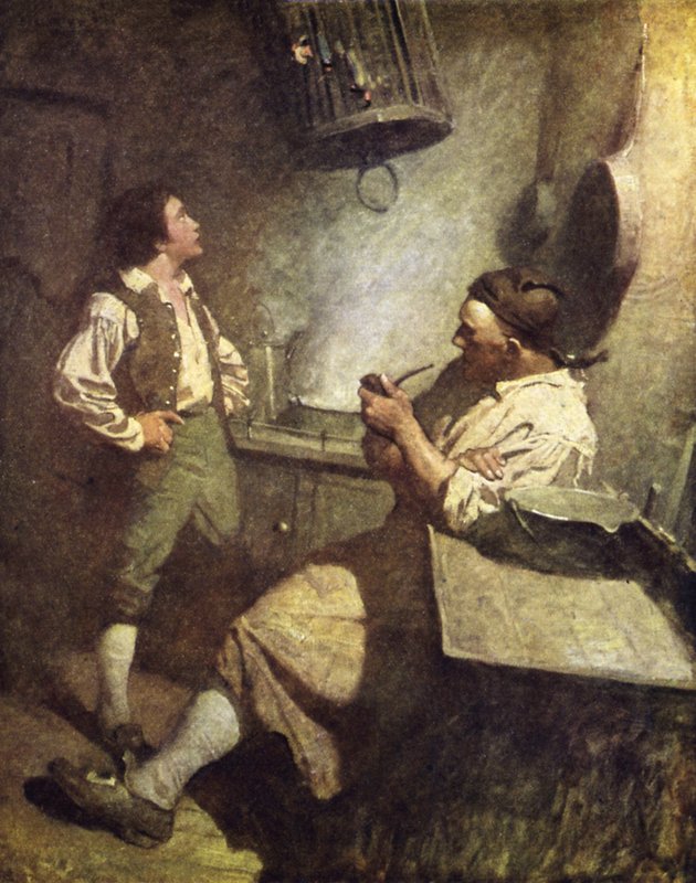 Ilustracja do Wyspy Skarbów autorstwa after Newell Convers Wyeth