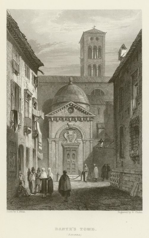 Grobowiec Dantesa, Rawenna autorstwa Samuel (after) Prout